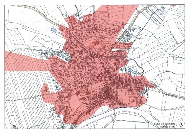 Grossansicht in neuem Fenster: Plan 4:  Kumulationsgebiet Detailkarte Schwürbitz