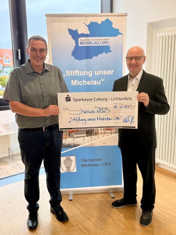 Übergabe "Kerwa-Geld" an Stiftung unser Michelau